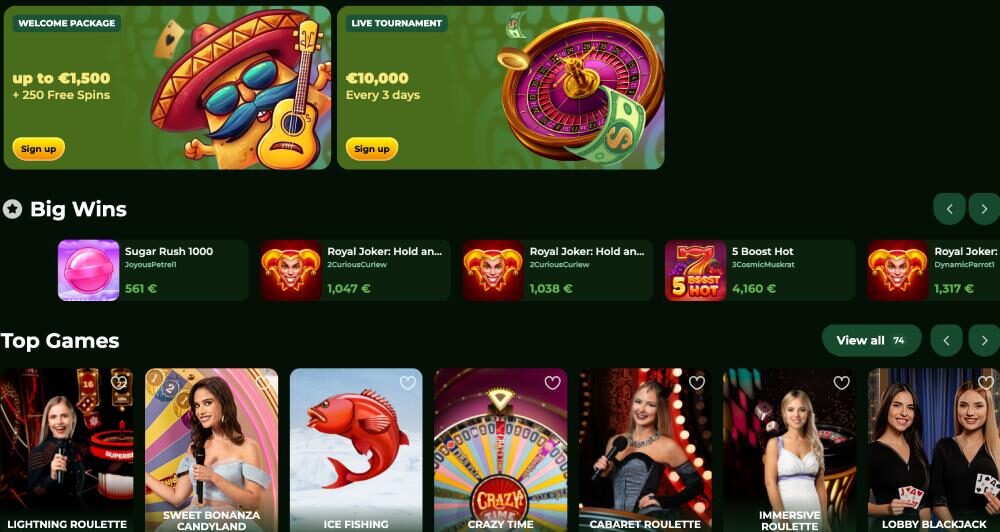 Casino Casinacho deposit and withdrawal methods Interac and crypto