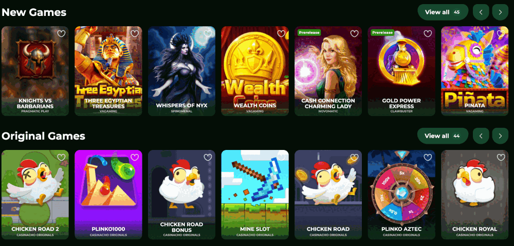 Casinacho Casino customer support live chat for Canadian players